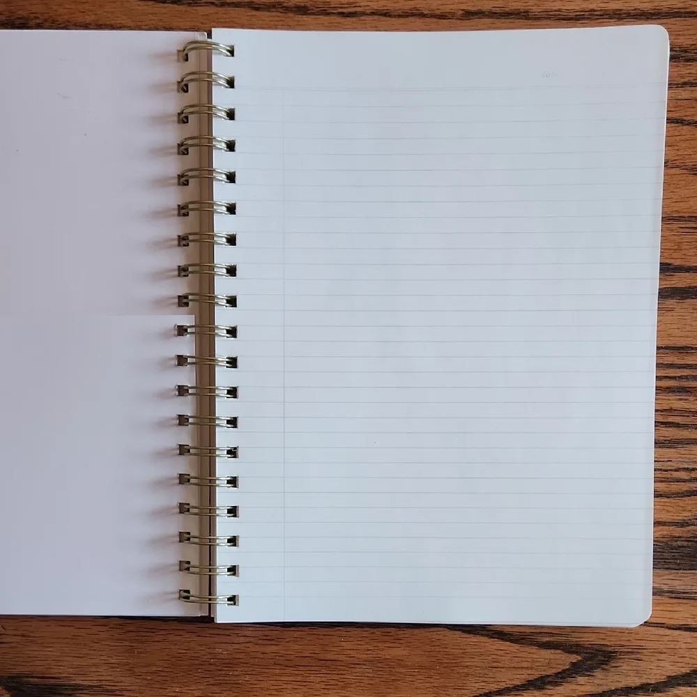 Fringe Studio Light Blue Spiral Journal Notebook + 2 Floral Ubrand Gel Pens
